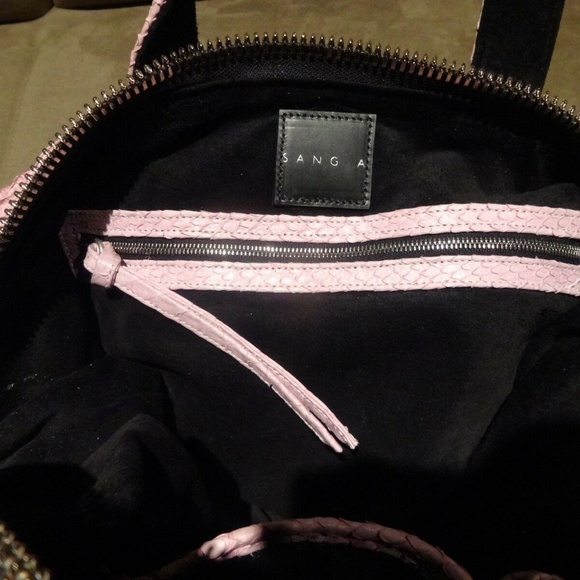 SANG A MINI POP BAG IN LAVENDER PYTHON RARE! MINT! - Picture 7 of 8